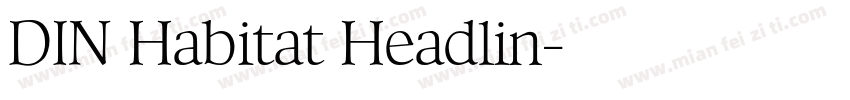 DIN Habitat Headlin字体转换